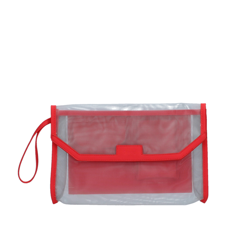 Kosmetická taška O bag Rete Rosso grigio