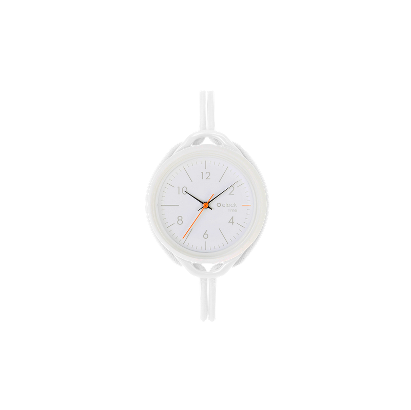 Hodinky O clock active Bianco