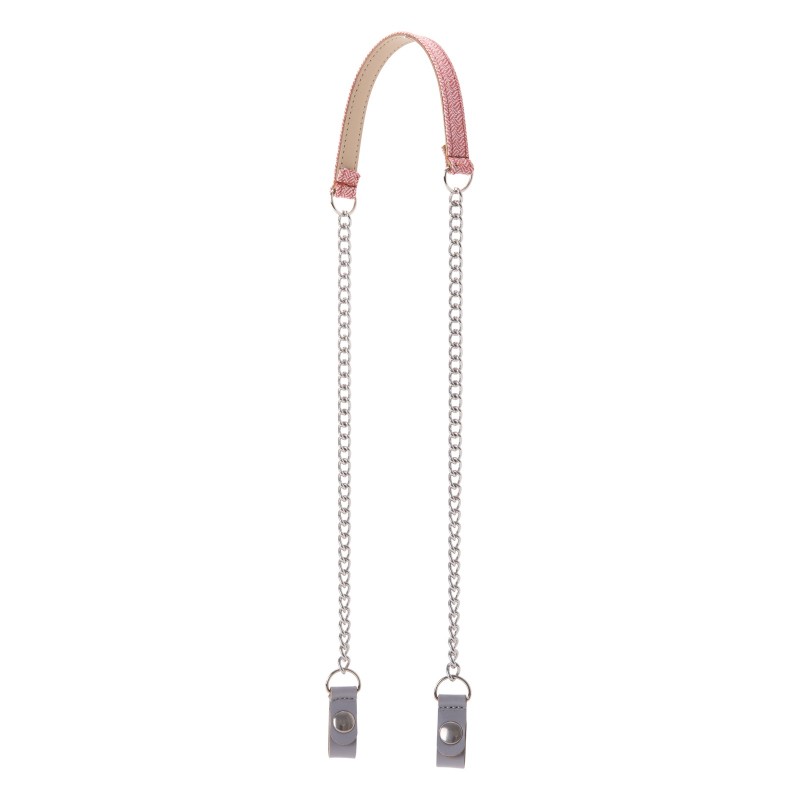 Řetěz přes rameno Micro textura Grigio salmone