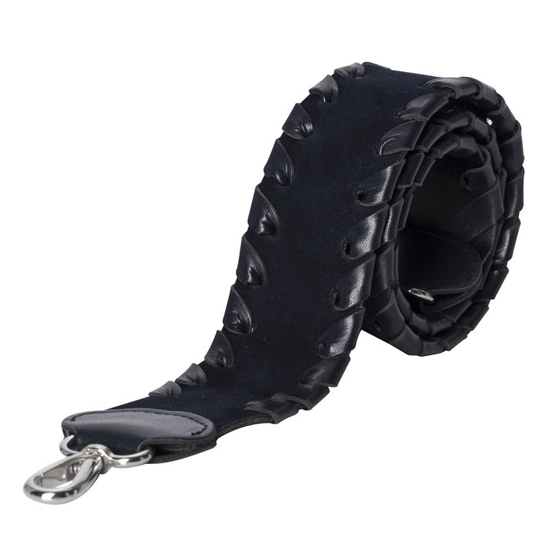 Popruh přes rameno Tracolla 80 vellutto con intrecci and Clips Blu navy