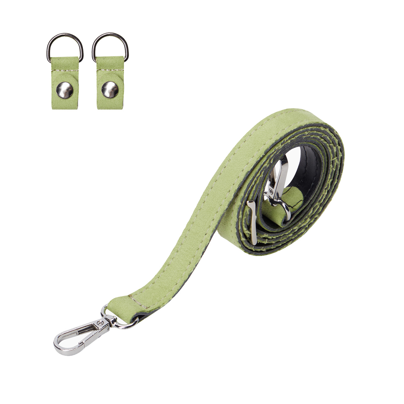 Extraslim ecopelle semiš + ramenní popruh s klipem Avocado