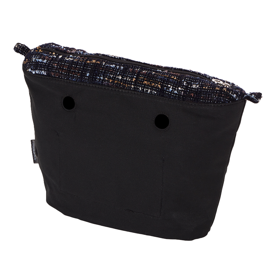 Organizer O bag standard Tweed boucle` Blu navy