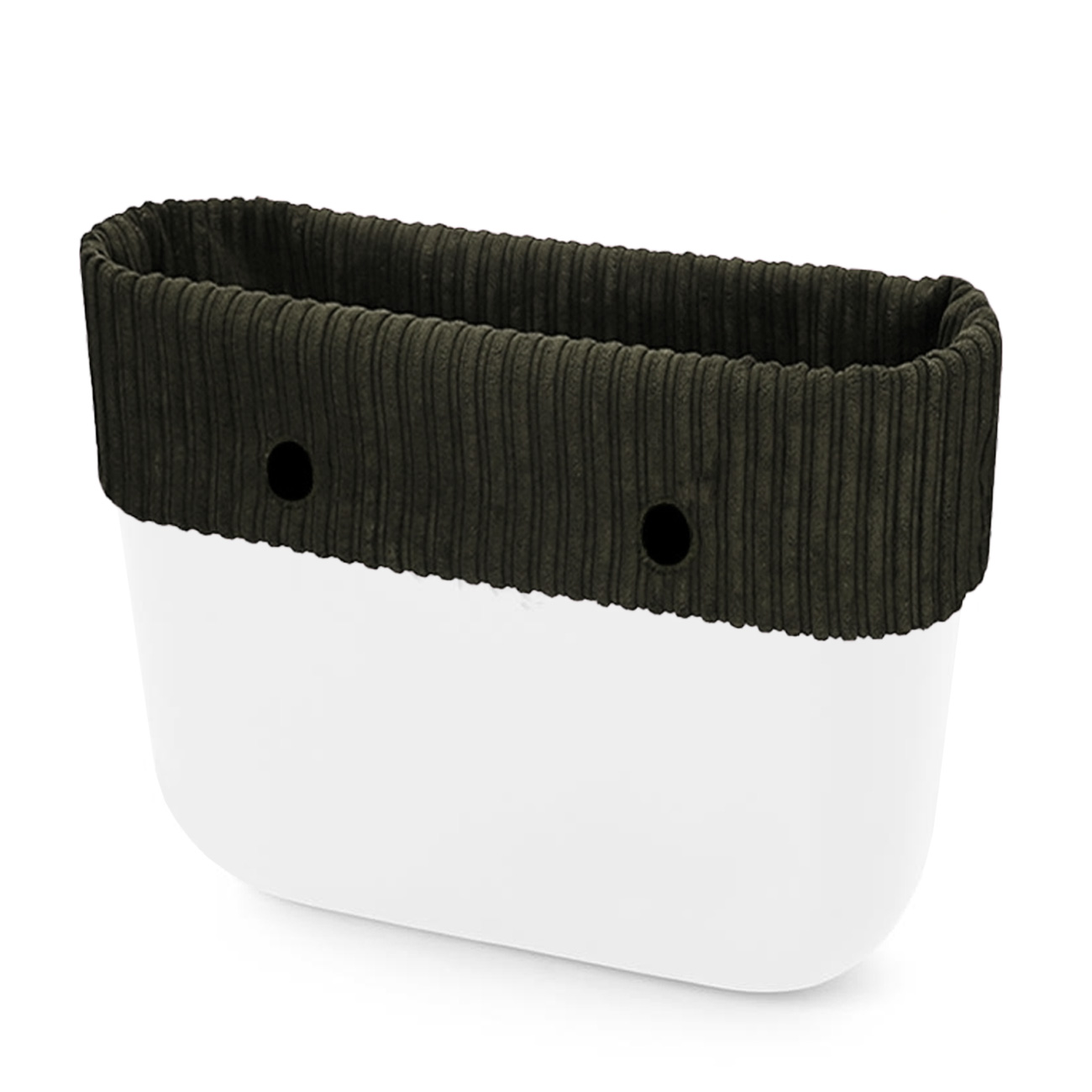 O bag standard band Velluto costine Verde scuro